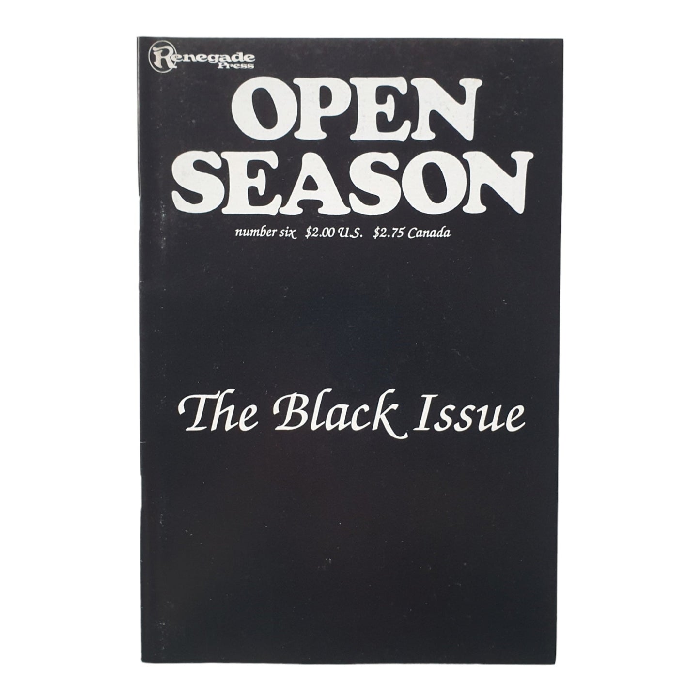 Open Season #6 1988 Renegade Press