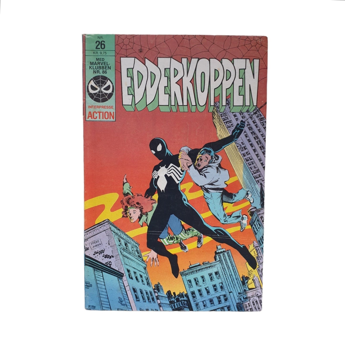Edderkoppen #26 1986 Danish Edition Amazing Spider-Man #252 Interpresse