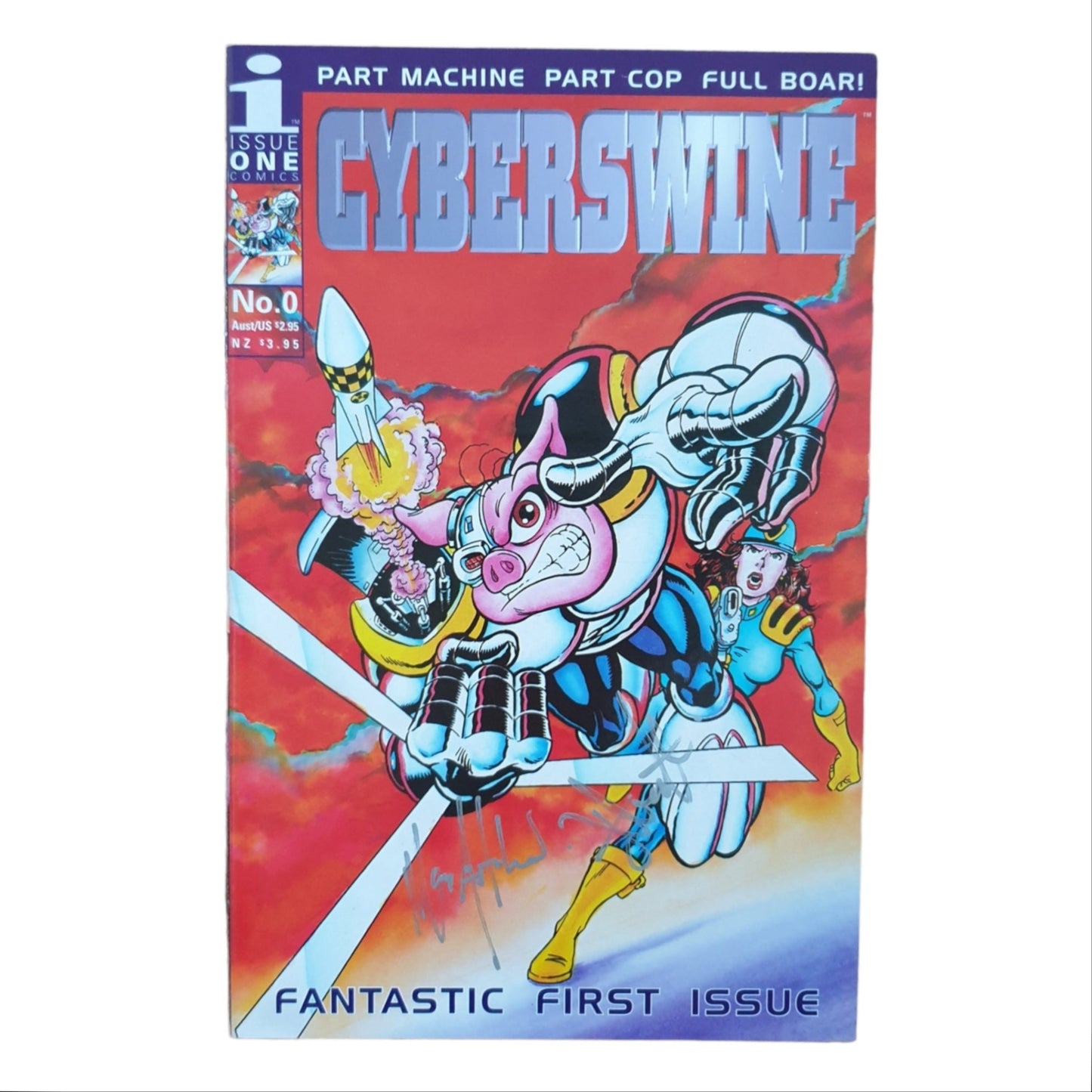 Cyberswine #0 1995 Signed Max Autohead Issue One Comics