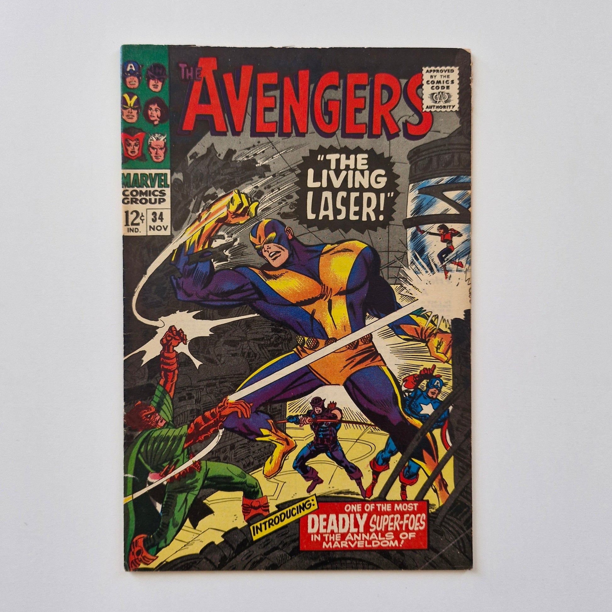 Avengers #34 1966 1st appearance of The Living Laser Marvel