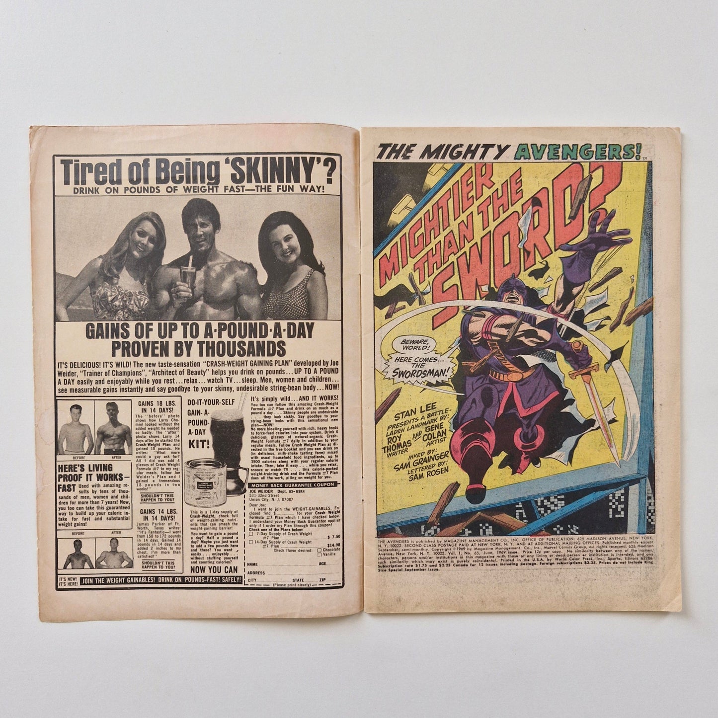 Avengers #65 1969 Marvel