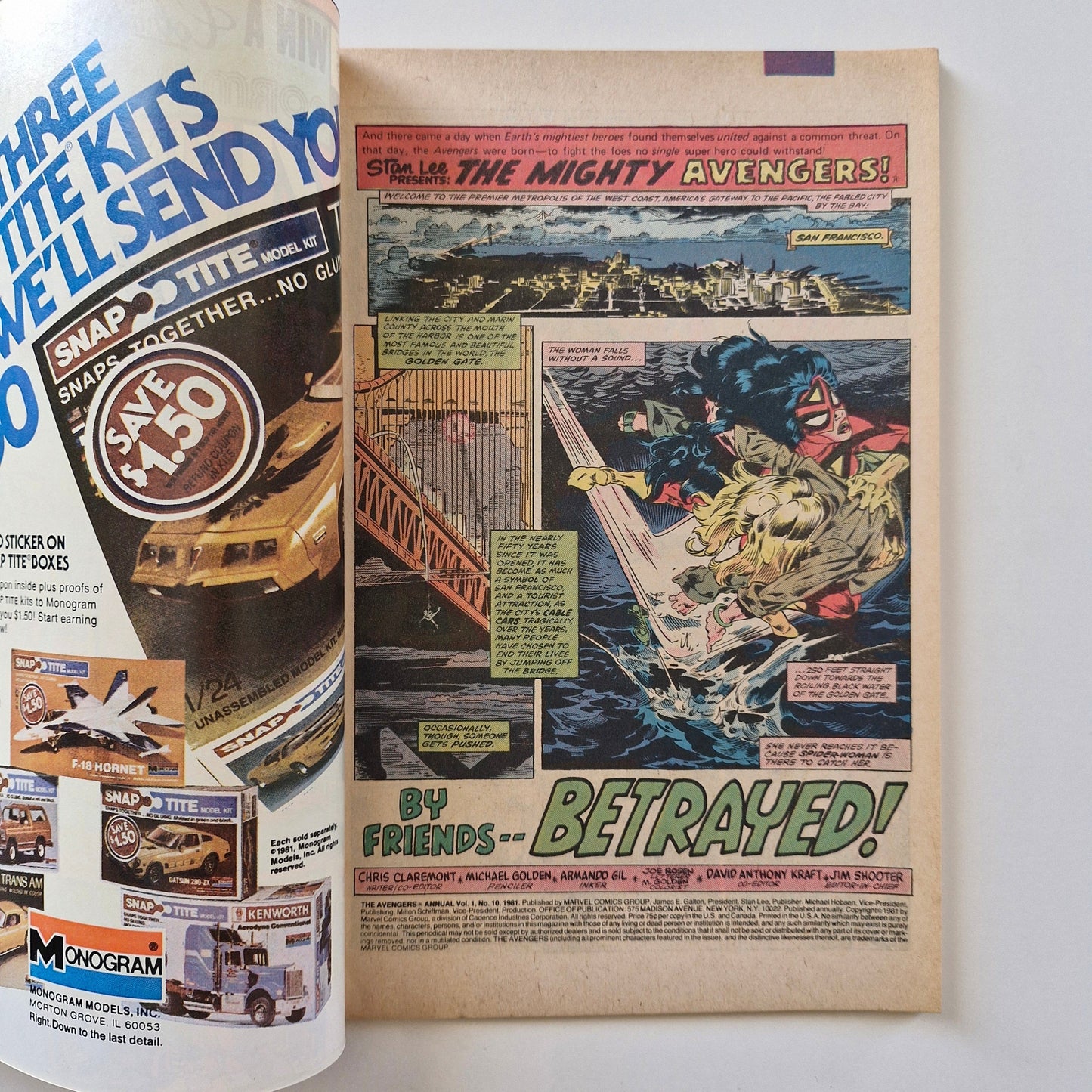 Avengers Annual #10 1981 1st appearance of Rogue Marvel