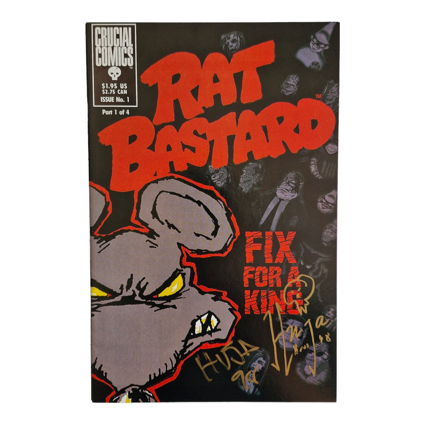 Rat Bastard #1 1997 Signed by the Huja Brothers Crucial Comics