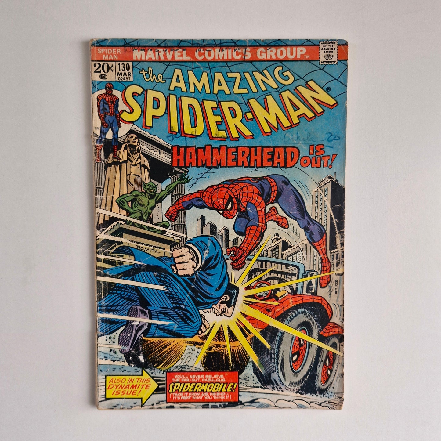 Amazing Spider-Man #130 1974 VG- Debut of Spider-Mobile