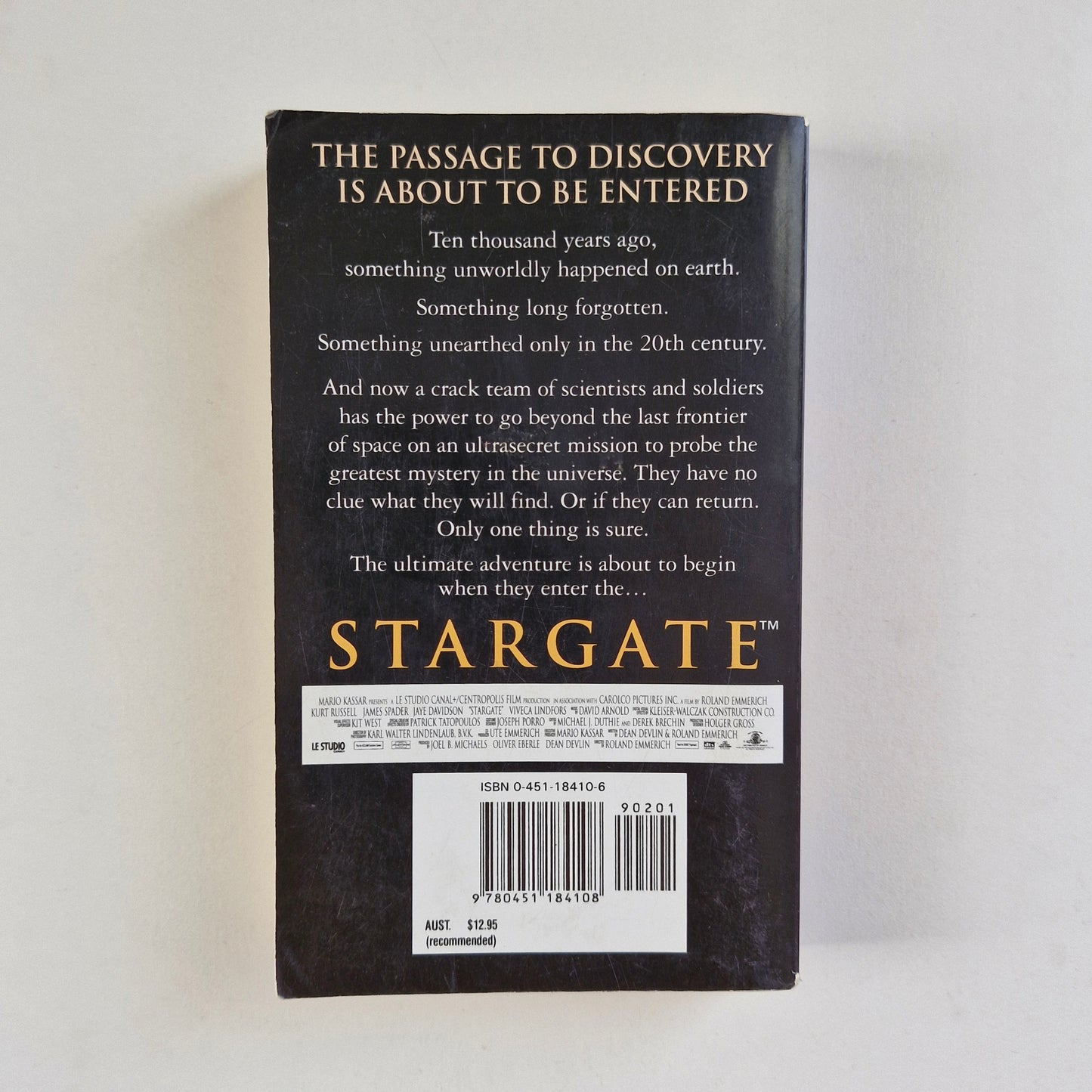 Stargate 1994 by Dean Devlin & Roland Emmerich Paperback