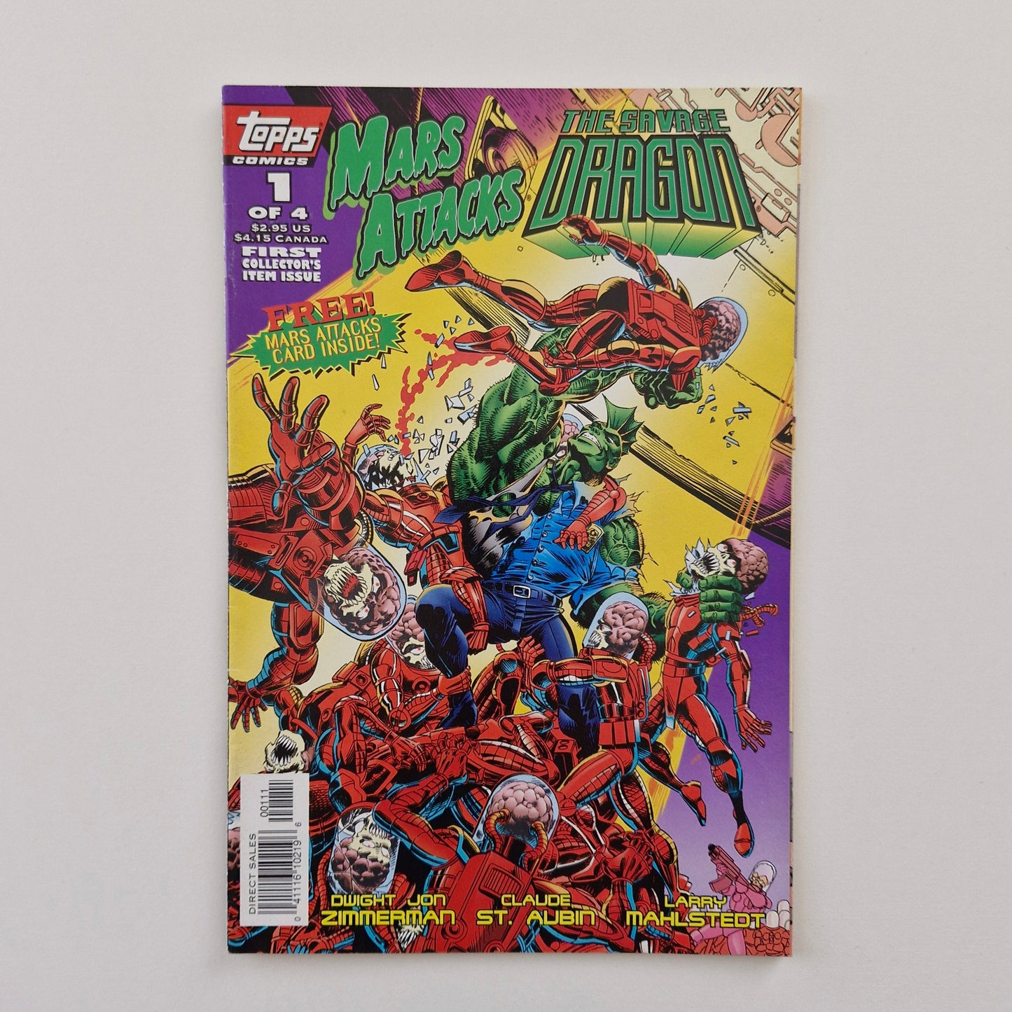 Mars Attacks the Savage Dragon #1 1996 VG/FN Topps Comics