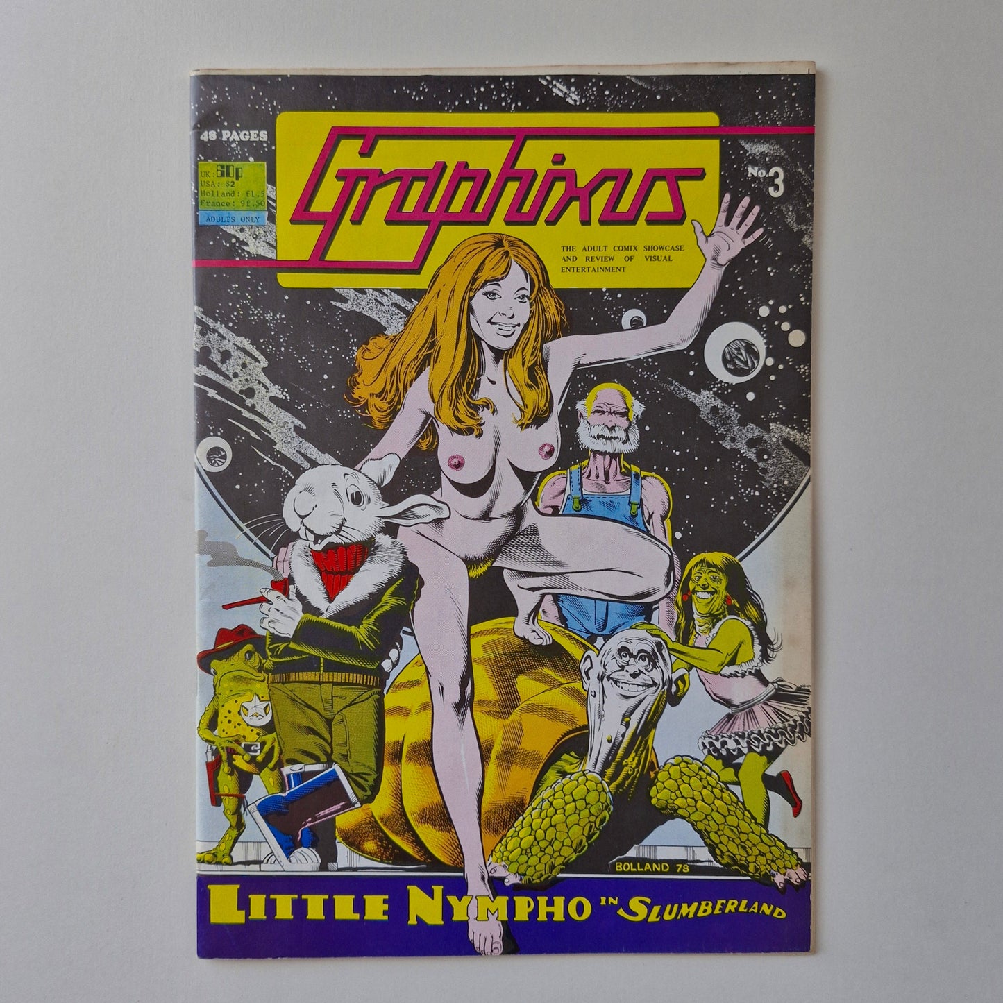 Graphixus Magazine #3 1978 FN/VF cover by Brian Bolland Media & Graphic Creations