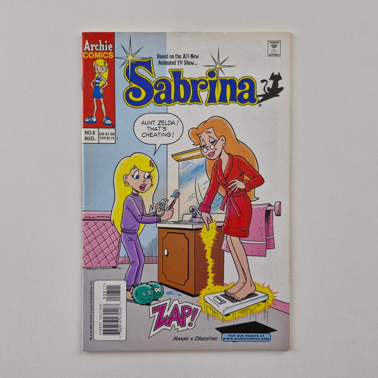 Sabrina The Teenage Witch #8 2000 3rd Series VF Archie