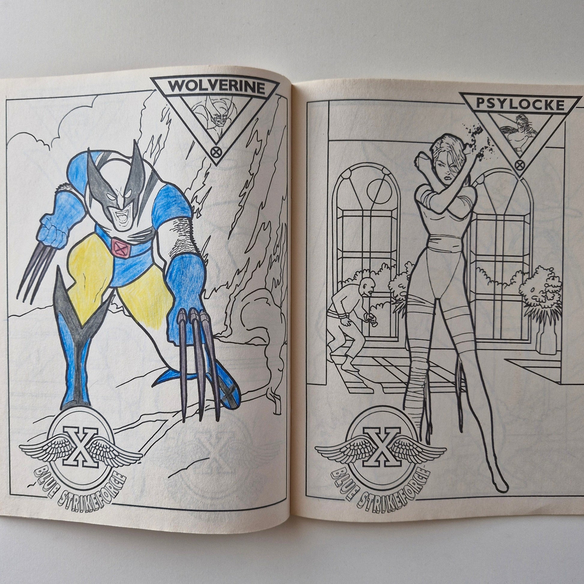 X-Men Colouring Book 1995 FN/VF Marvel