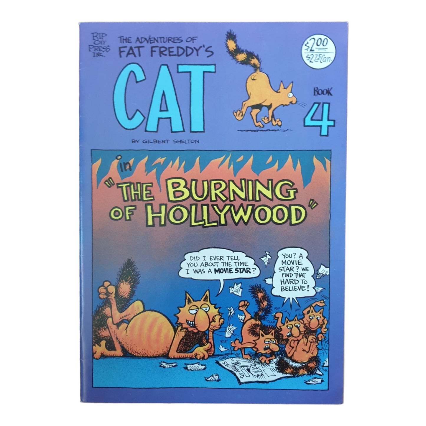 Adventures Of Fat Freddy's Cat #4 1988