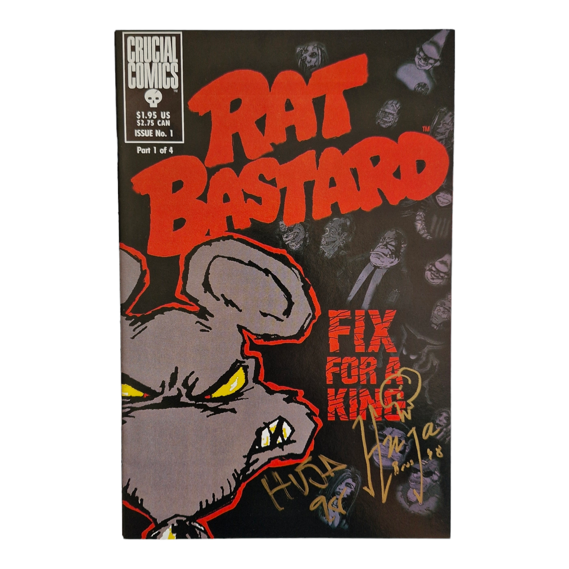 Rat Bastard #1 1997 Signed by the Huja Brothers Crucial Comics
