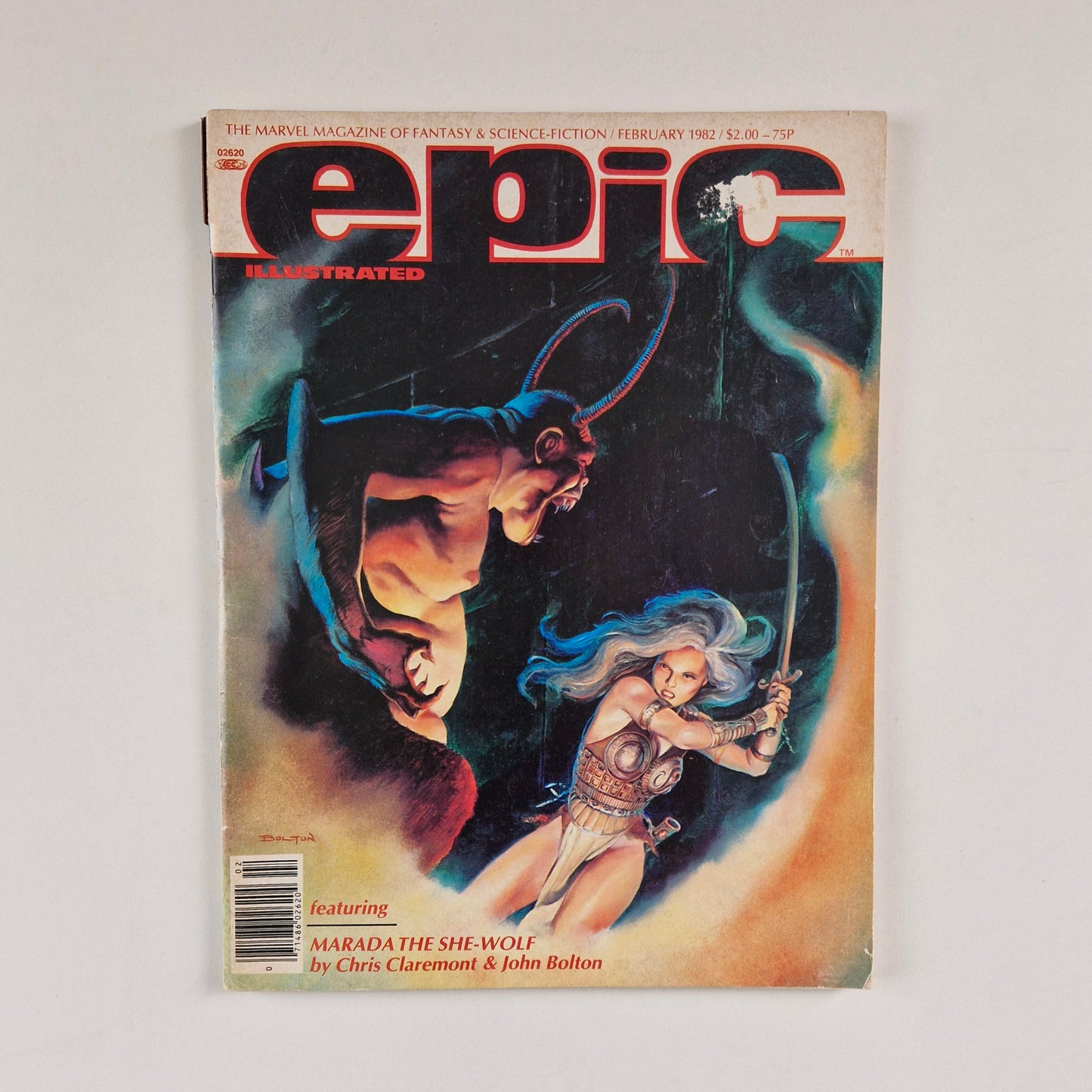Epic illustrated #10 1982 VG- 1st appearance of Marada the She-Wolf