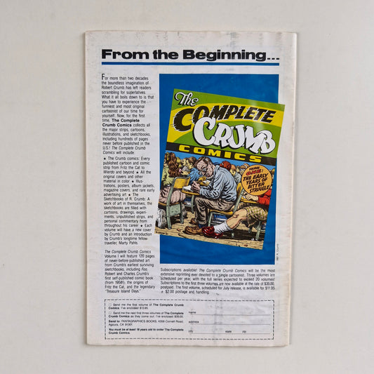Robot Comics #0 1987 VG+ Bob Burden