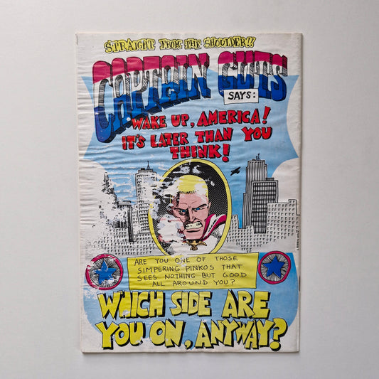 Captain Guts #1 1969 G 1st Printing Larry Welz