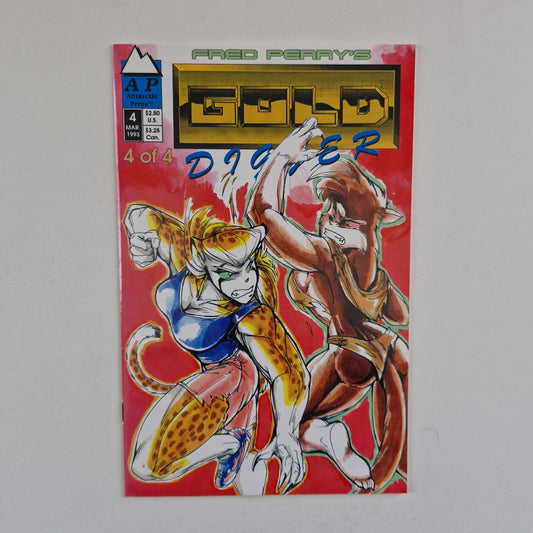 Gold Digger #4 1993 FN/VF 1st Series Fred Perry Story & Art