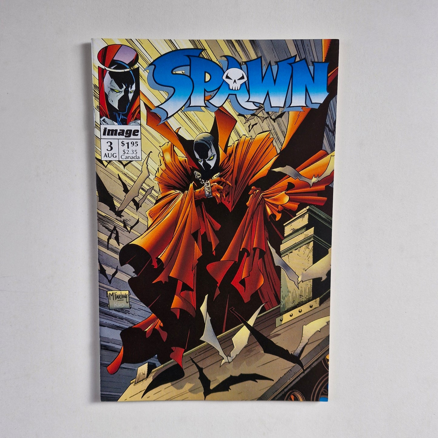 Spawn #3 1992 VF 1st appearance of Cyan Fitzgerald