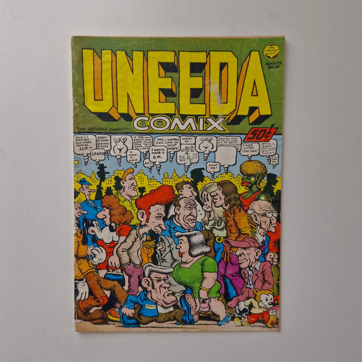 Uneeda Comix #1 1970 VG 1st Printing Robert Crumb
